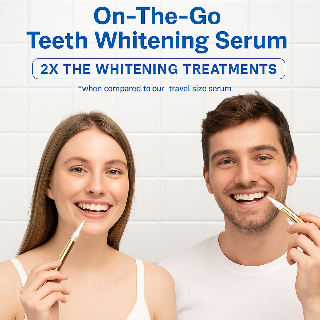 BrightSwipe™ Viral Teeth Whitening Serum Pen + Dual-Peroxide Formula & Xylitol