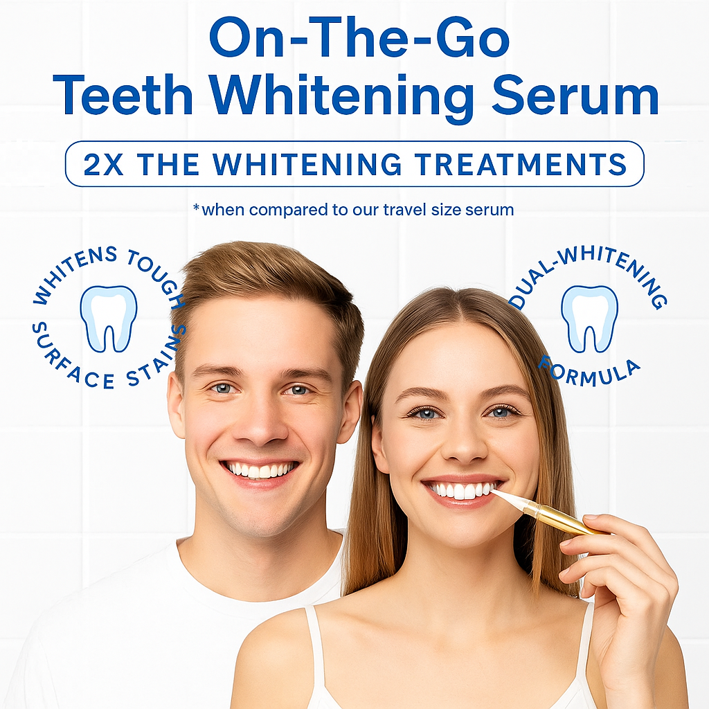BrightSwipe™ Viral Teeth Whitening Serum Pen + Dual-Peroxide Formula & Xylitol