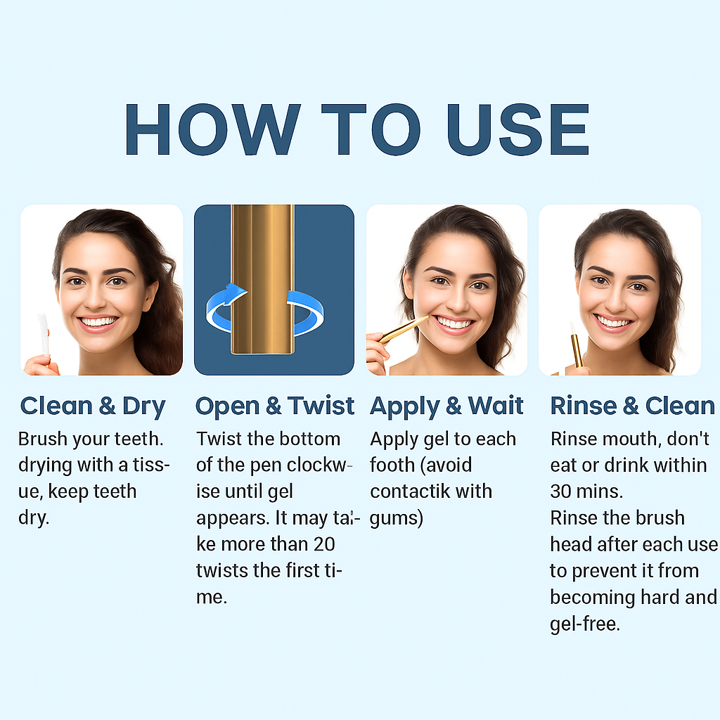 BrightSwipe™ Viral Teeth Whitening Serum Pen + Dual-Peroxide Formula & Xylitol
