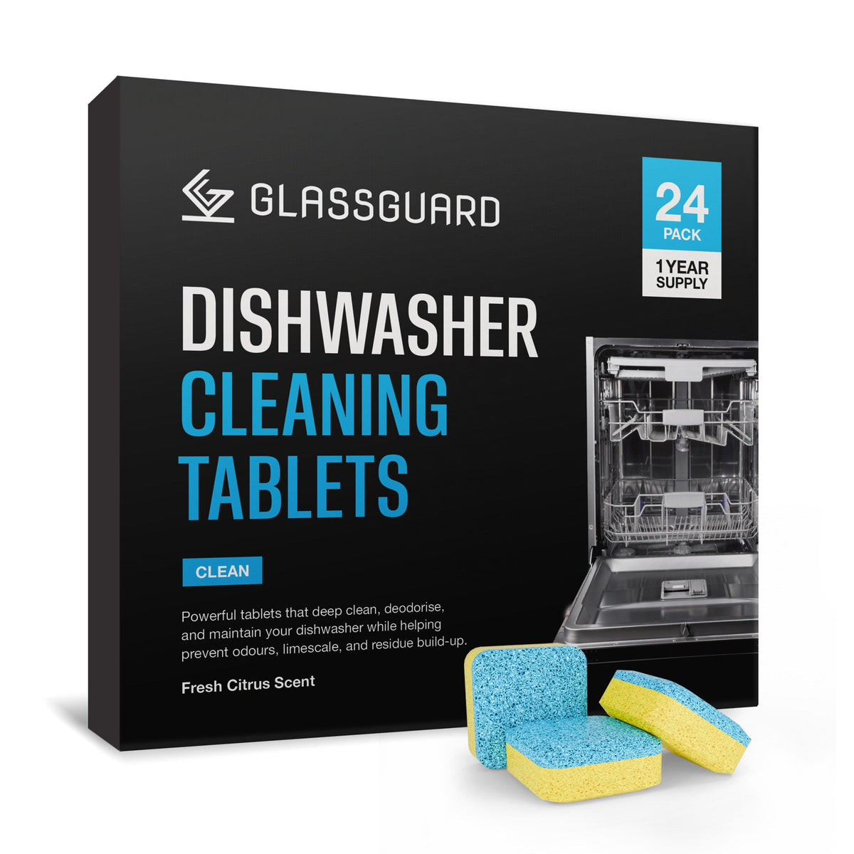 GlassGuard Dishwasher Cleaning Tablets