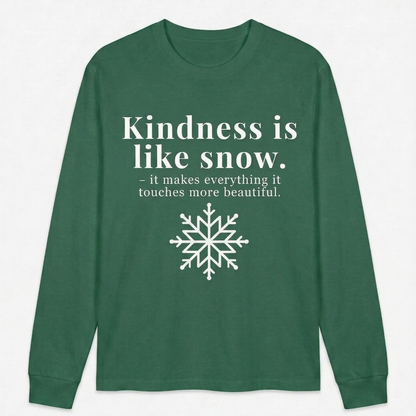 The "Kindness Like Snow" Long Sleeve