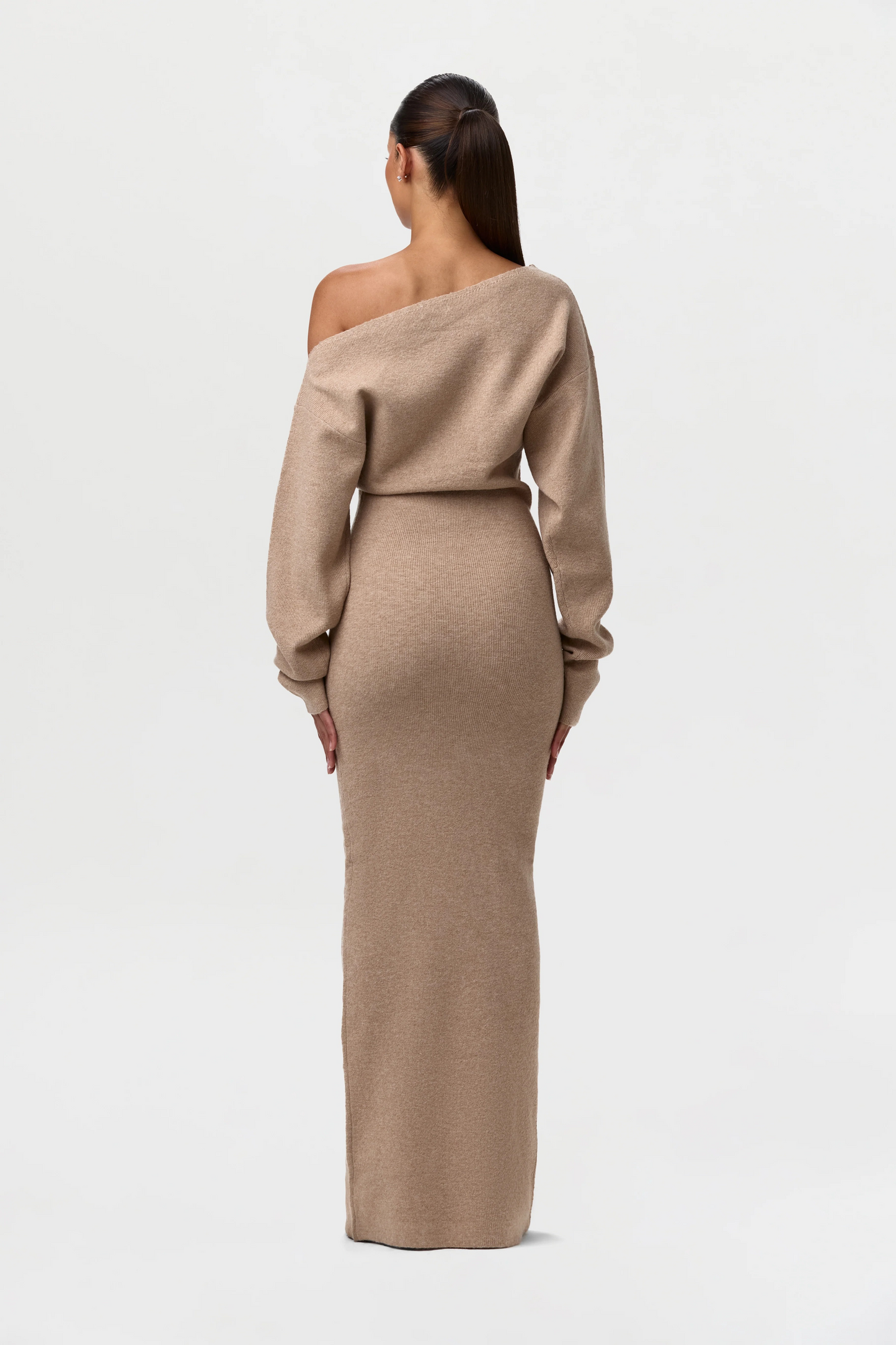 SculptaKnit™ Off-Shoulder Maxi Dress