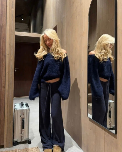 Velours Knit Sweater