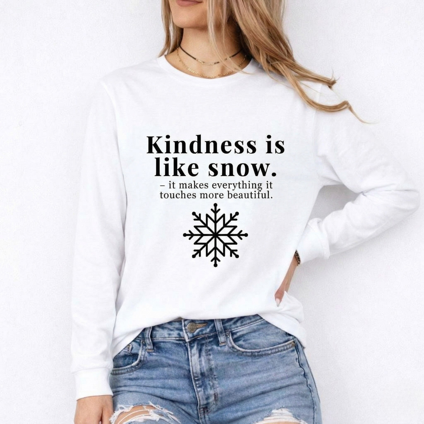 The "Kindness Like Snow" Long Sleeve