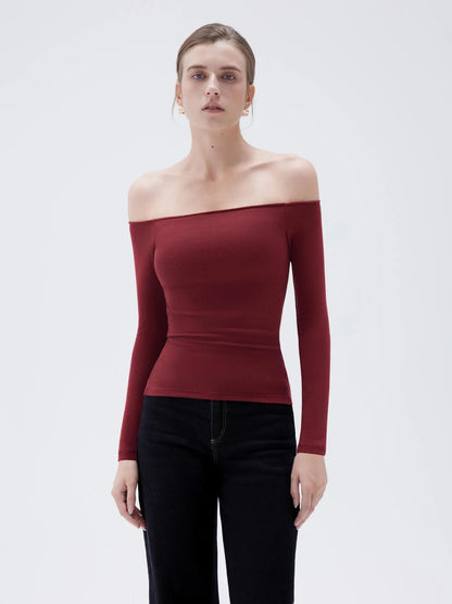 SkinSculpt™ Off-Shoulder Top