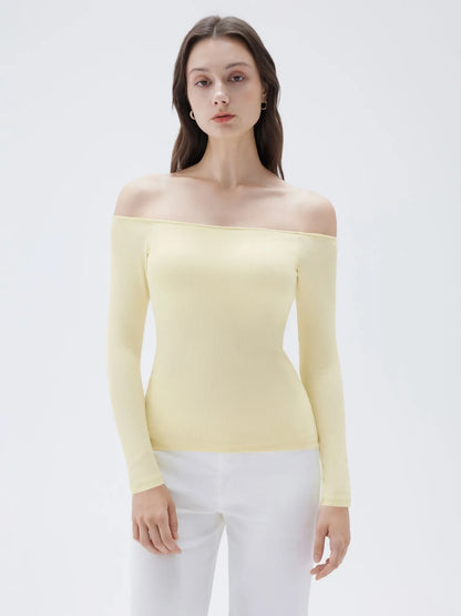 SkinSculpt™ Off-Shoulder Top
