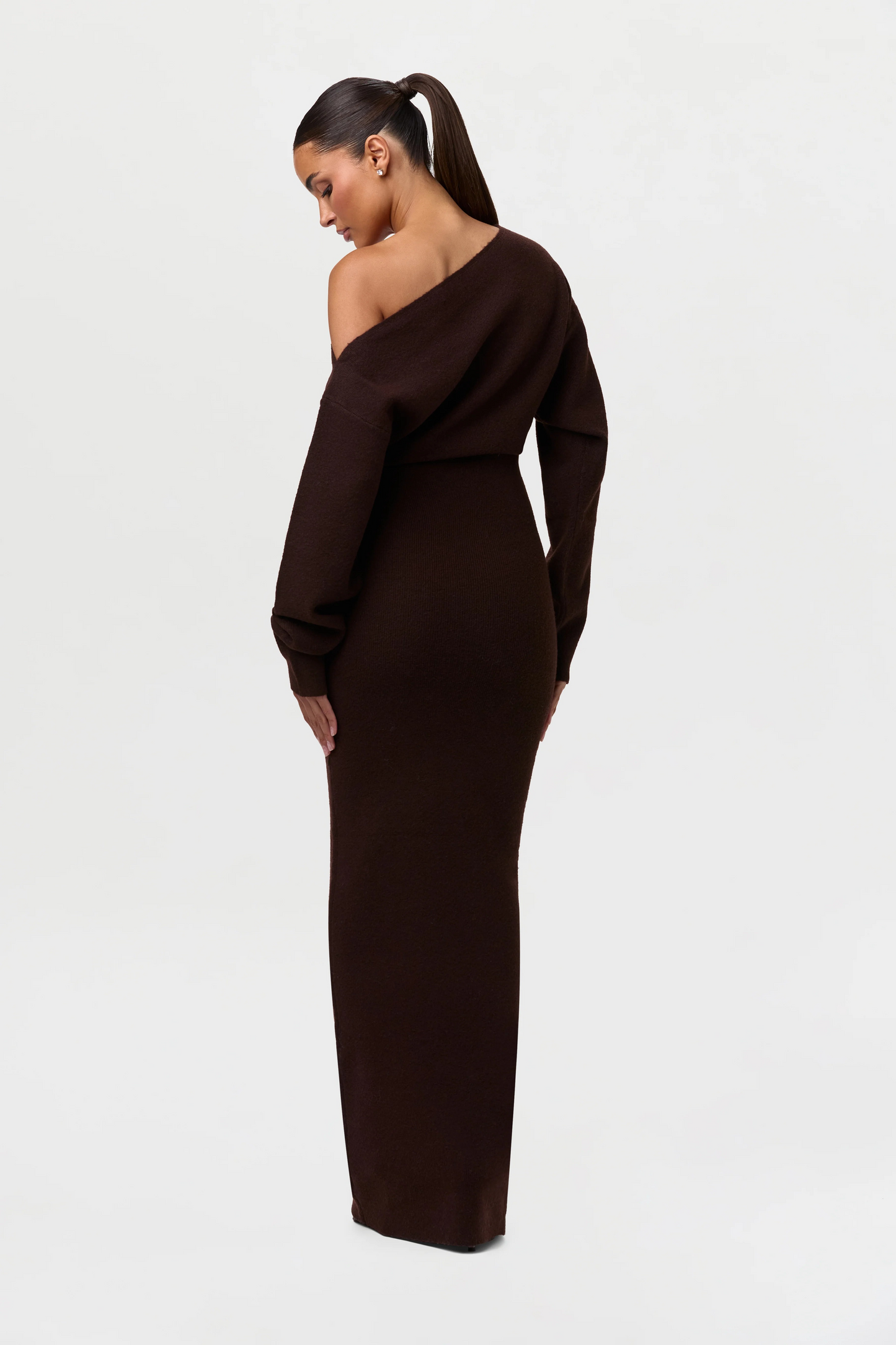 SculptaKnit™ Off-Shoulder Maxi Dress